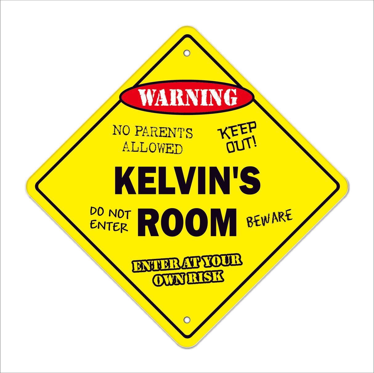 Kelvin's Room Sign
