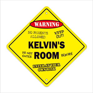 Kelvin's Room Sign