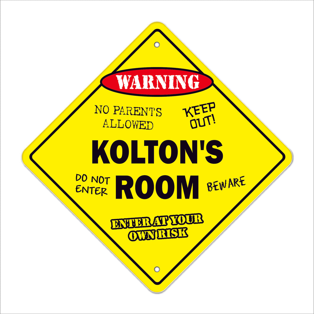 Kolton's Room Sign