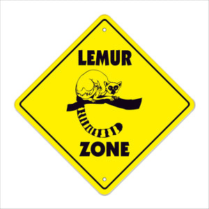 Lemur Crossing Sign