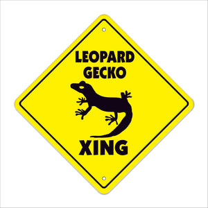 Leopard Gecko Crossing Sign