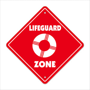 Lifeguard Crossing Sign
