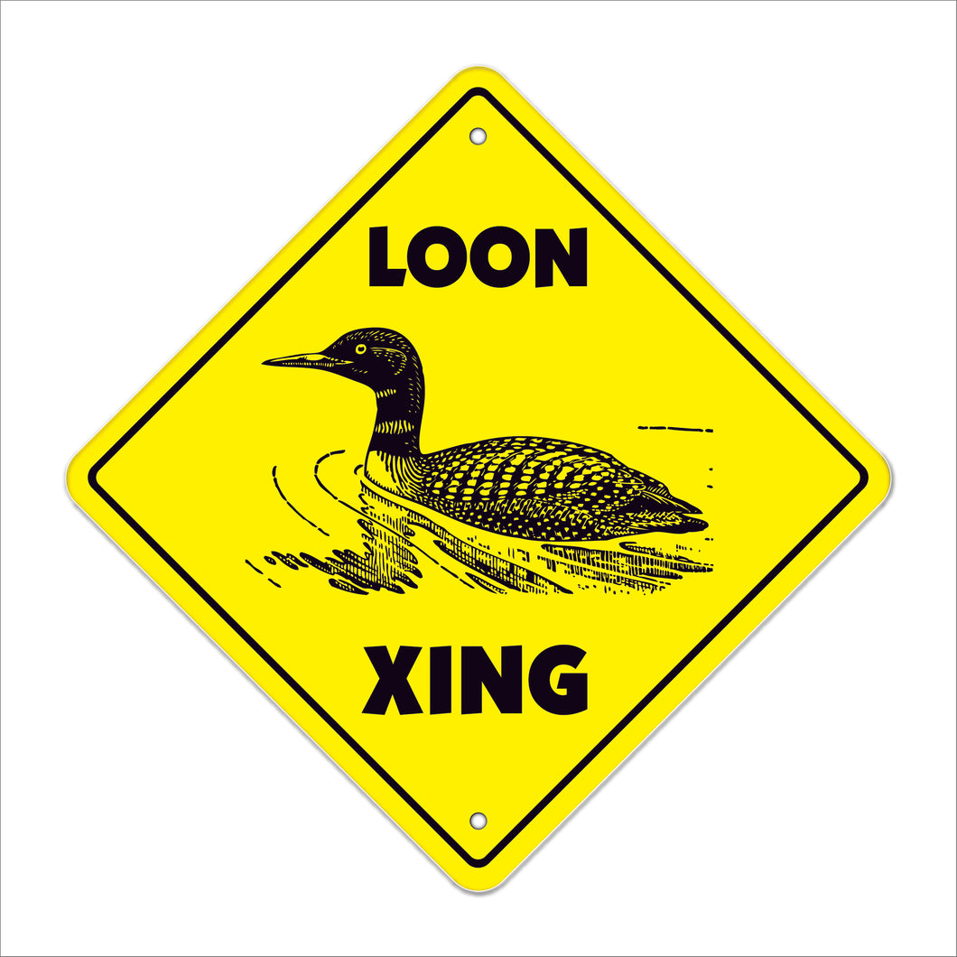 Loon Crossing Sign