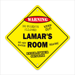 Lamar's Room Sign