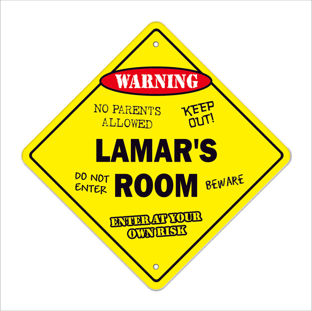 Lamar's Room Sign