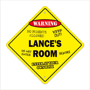 Lance's Room Sign