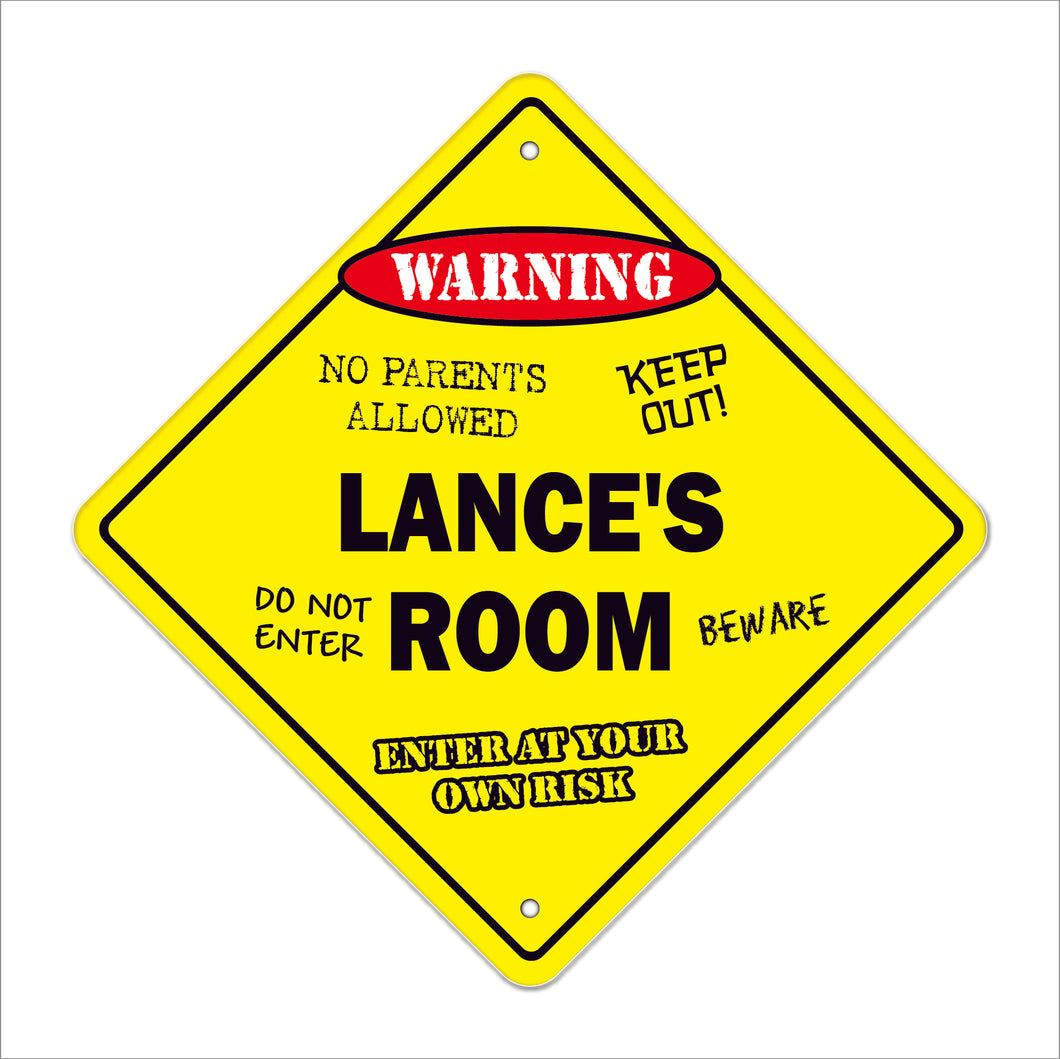 Lance's Room Sign