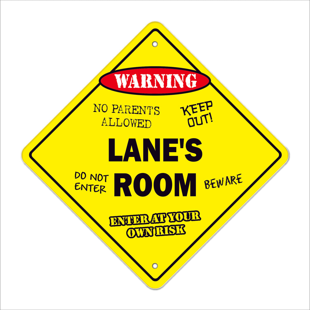 Lane's Room Sign