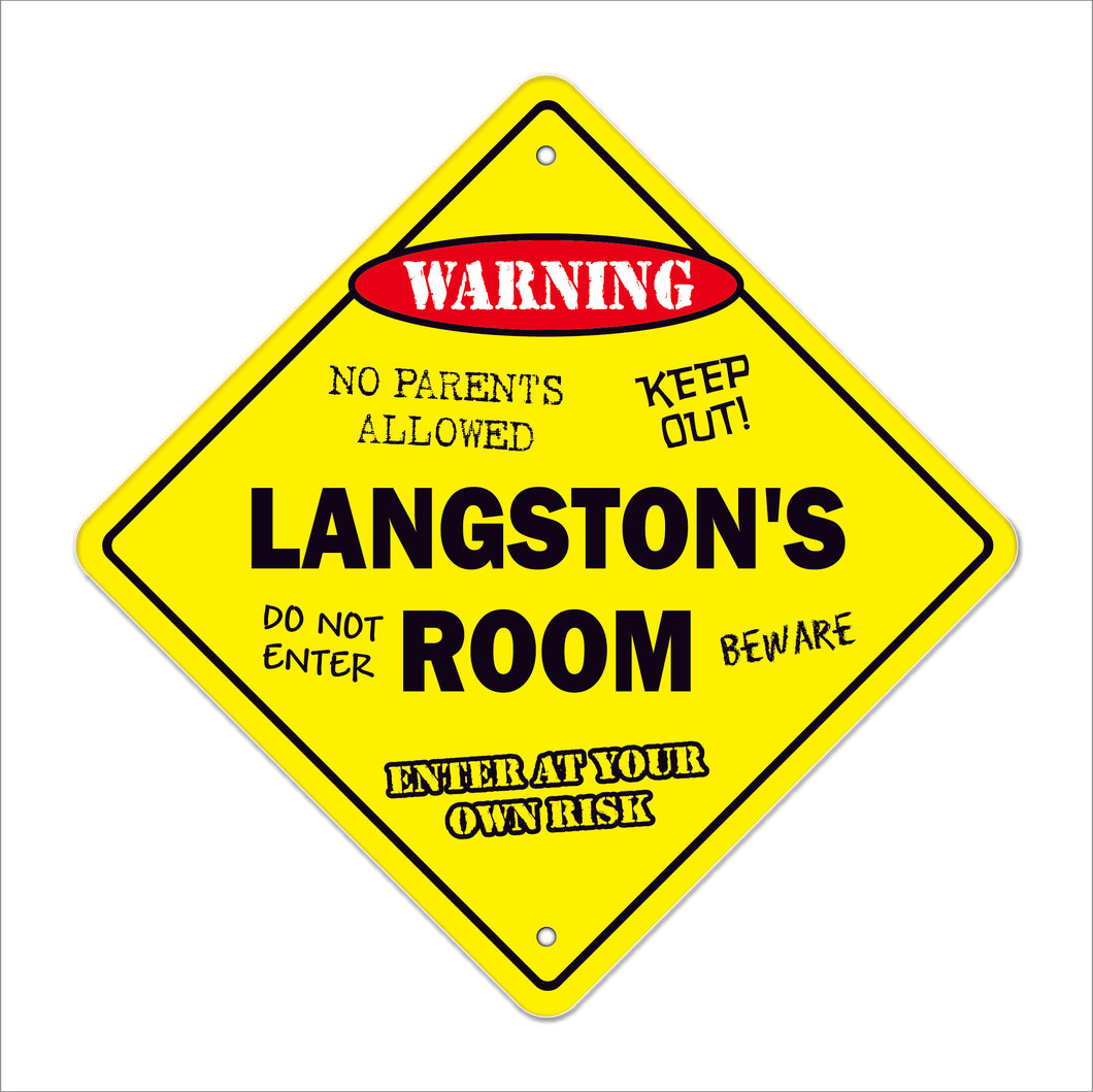 Langston's Room Sign