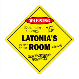 Latonia's Room Sign