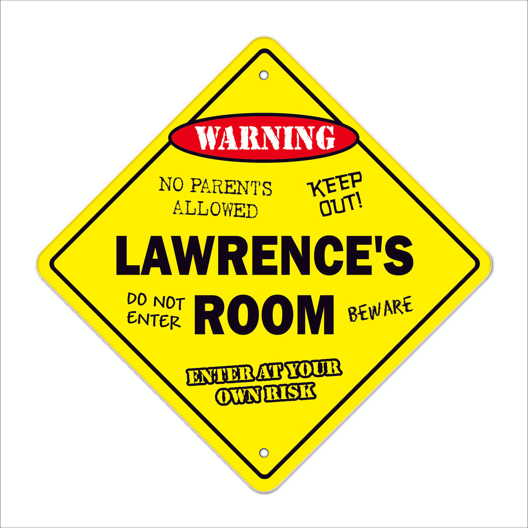 Lawrence's Room Sign