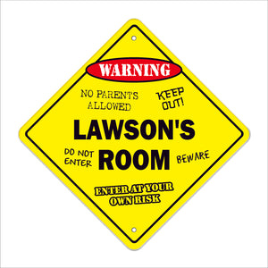 Lawson's Room Sign