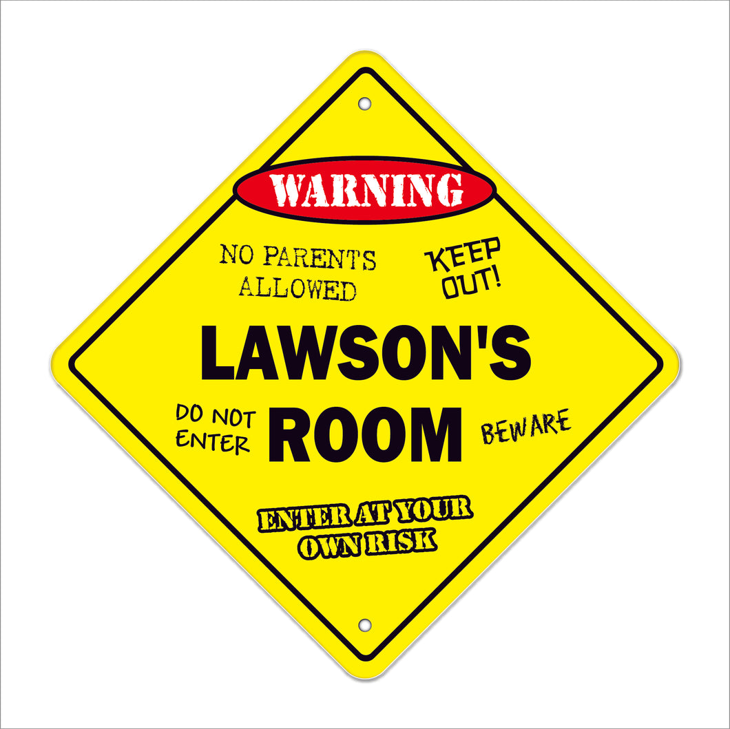 Lawson's Room Sign