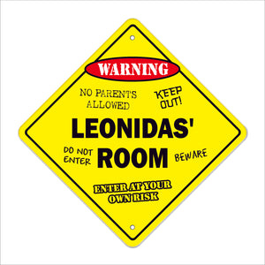 Leonidas' Room Sign