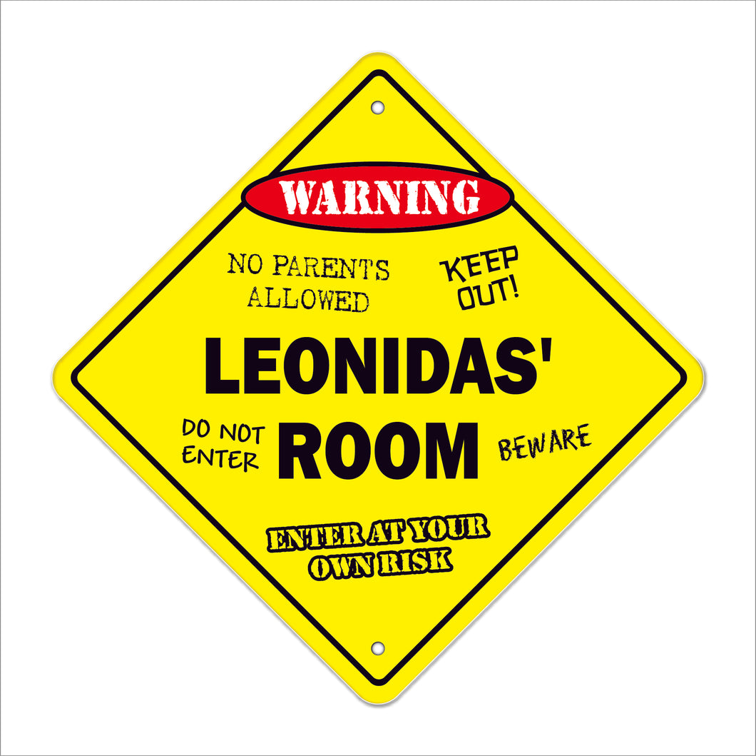 Leonidas' Room Sign