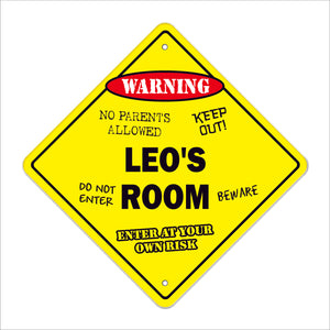 Leo's Room Sign