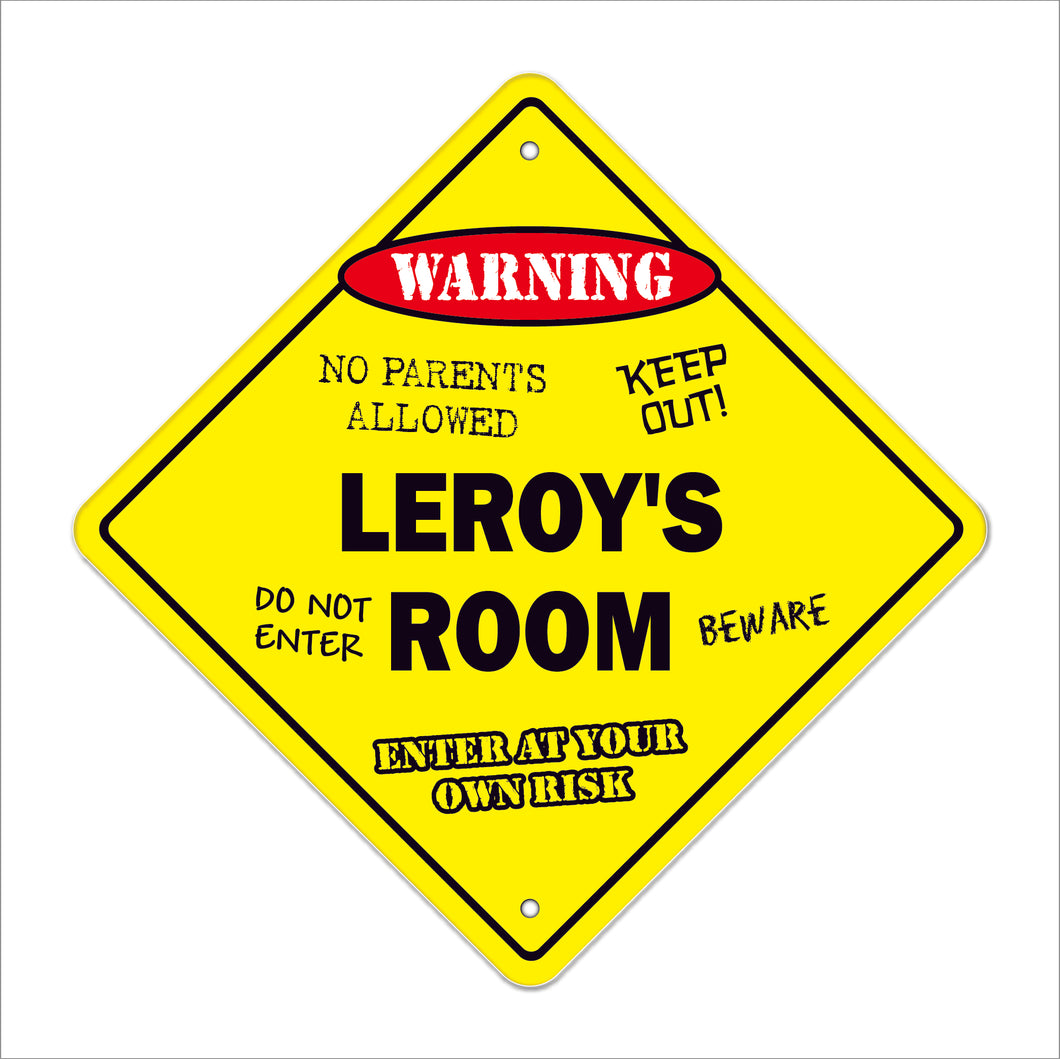 Leroy's Room Sign