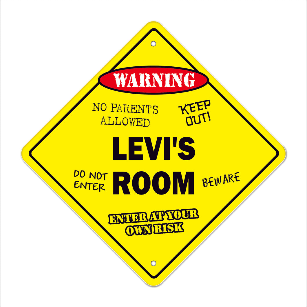 Levi's Room Sign