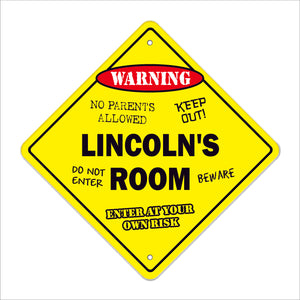 Lincoln's Room Sign