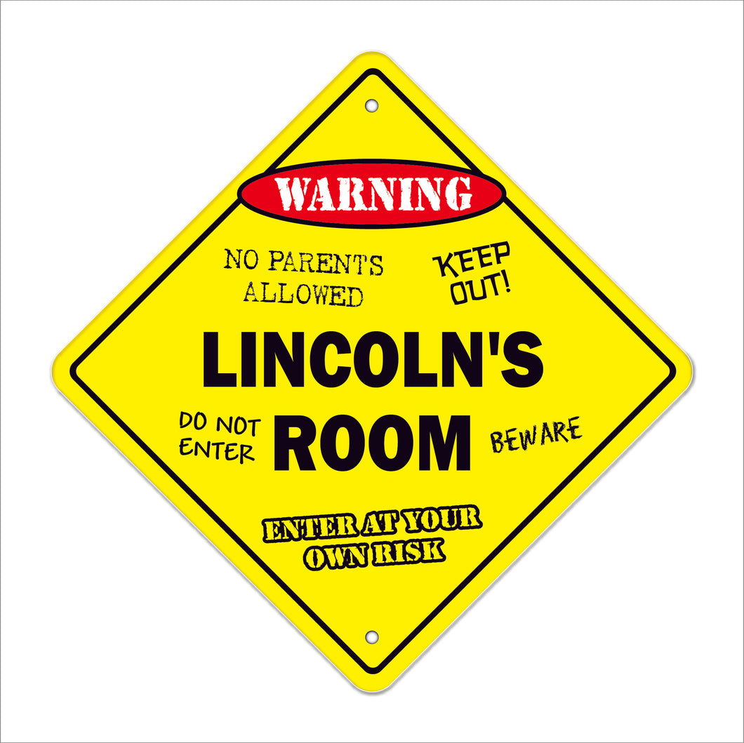 Lincoln's Room Sign