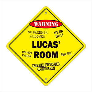 Lucas' Room Sign