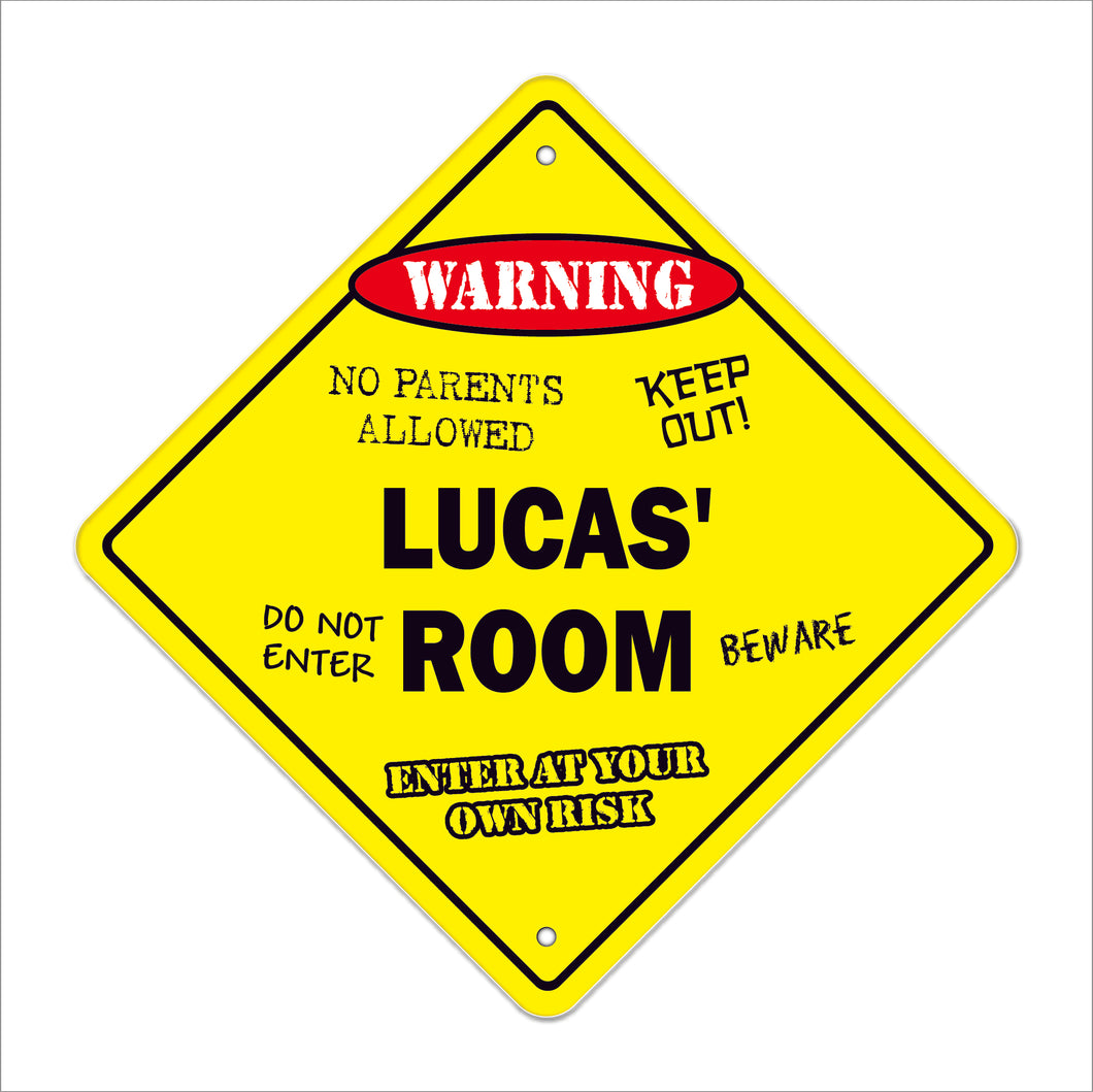 Lucas' Room Sign