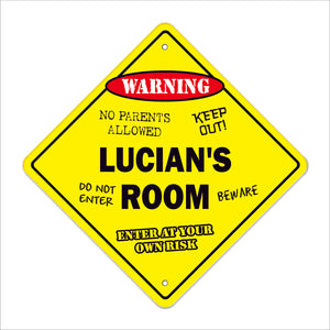 Lucian's Room Sign