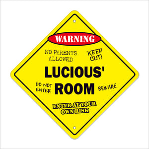 Lucious' Room Sign