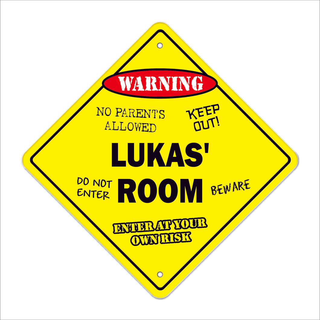 Lukas' Room Sign