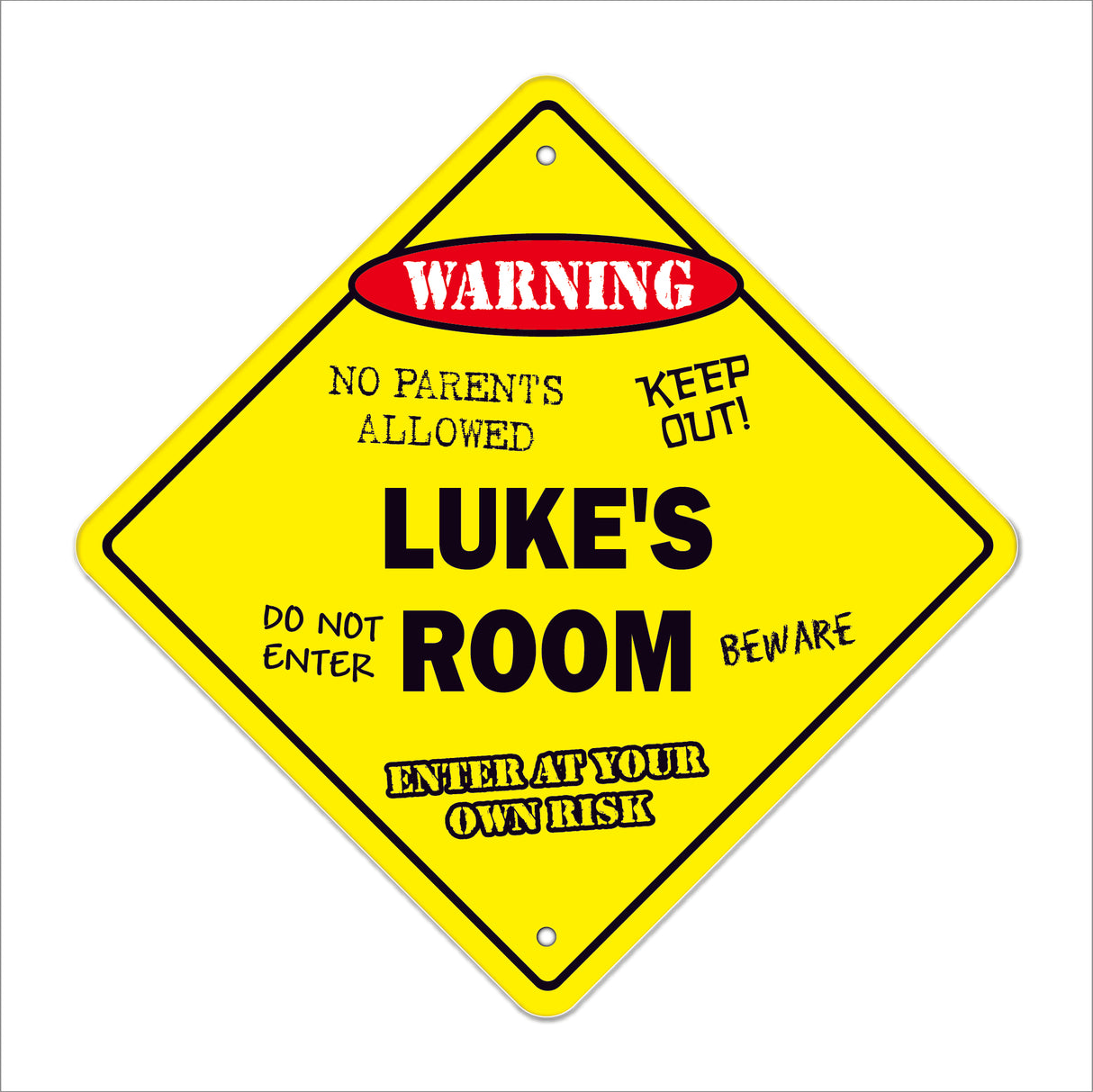 Luke's Room Sign