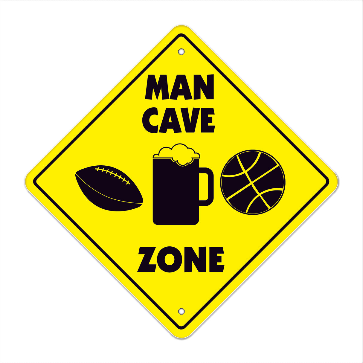 Man Cave Crossing Sign