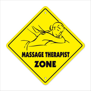 Massage Therapist Crossing Sign