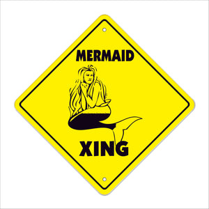 Mermaid Crossing Sign