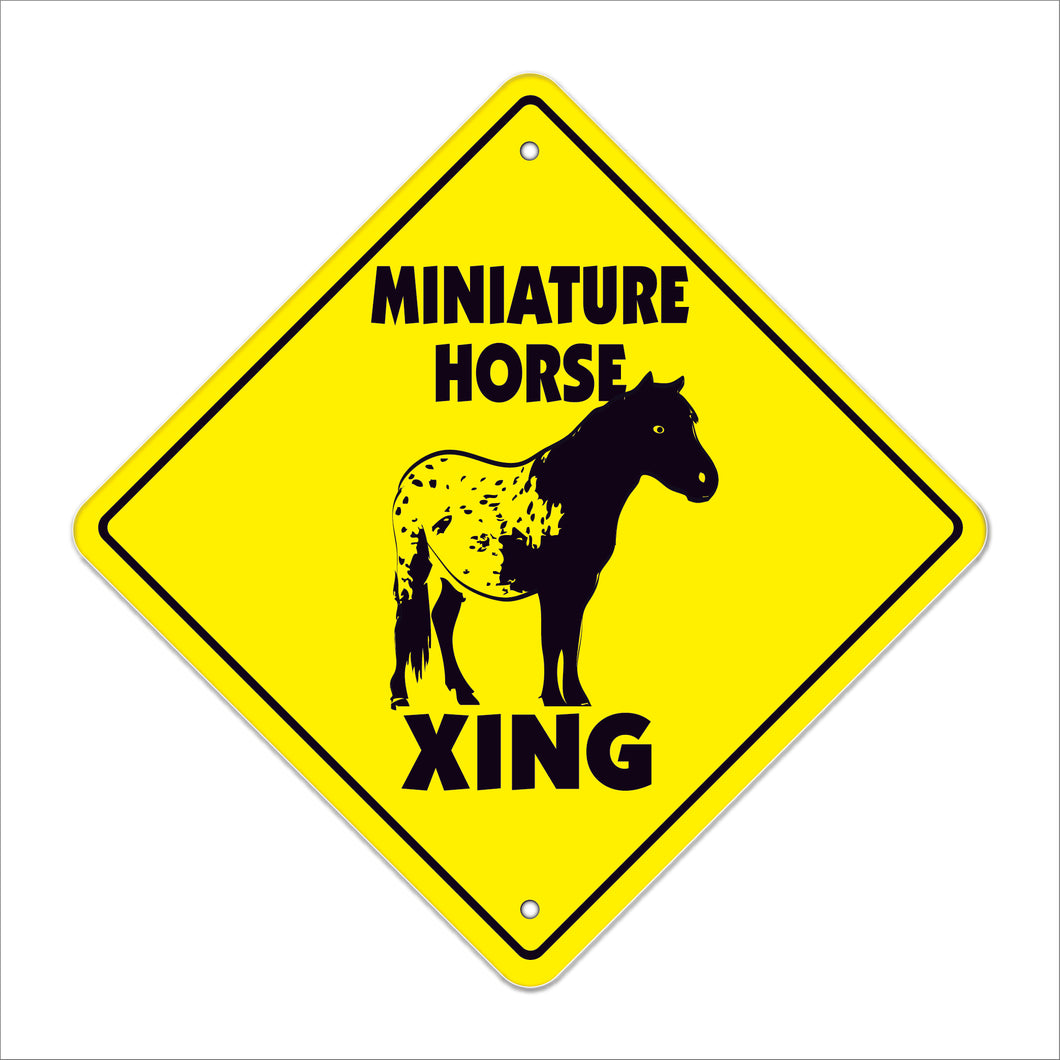 Miniature Horse Crossing Sign