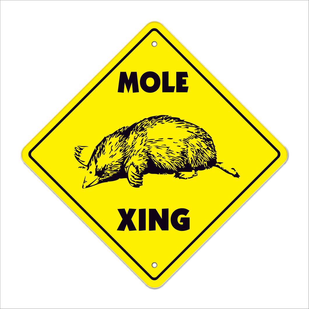 Mole Crossing Sign