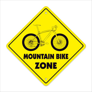 Mountain Bike Crossing Sign