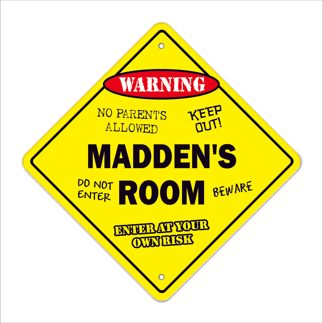 Madden's Room Sign