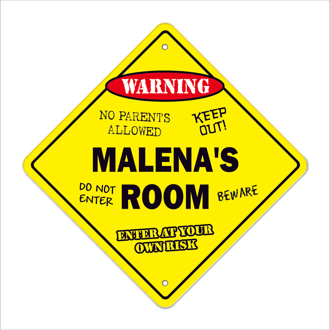 Malena's Room Sign