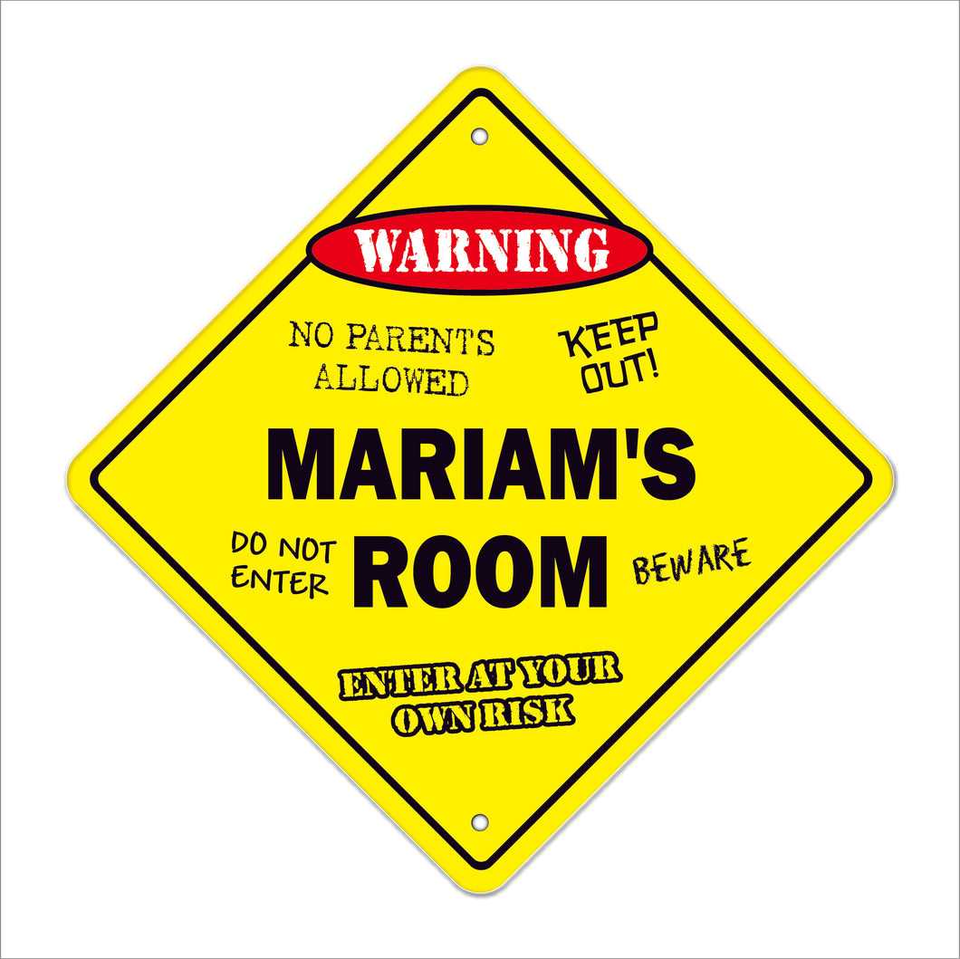 Mariam's Room Sign