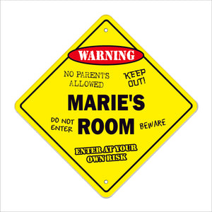 Marie's Room Sign