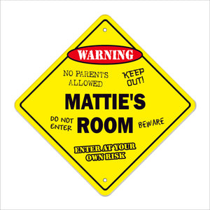 Mattie's Room Sign