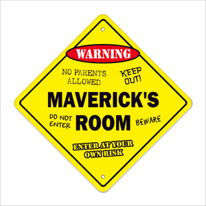 Maverick's Room Sign