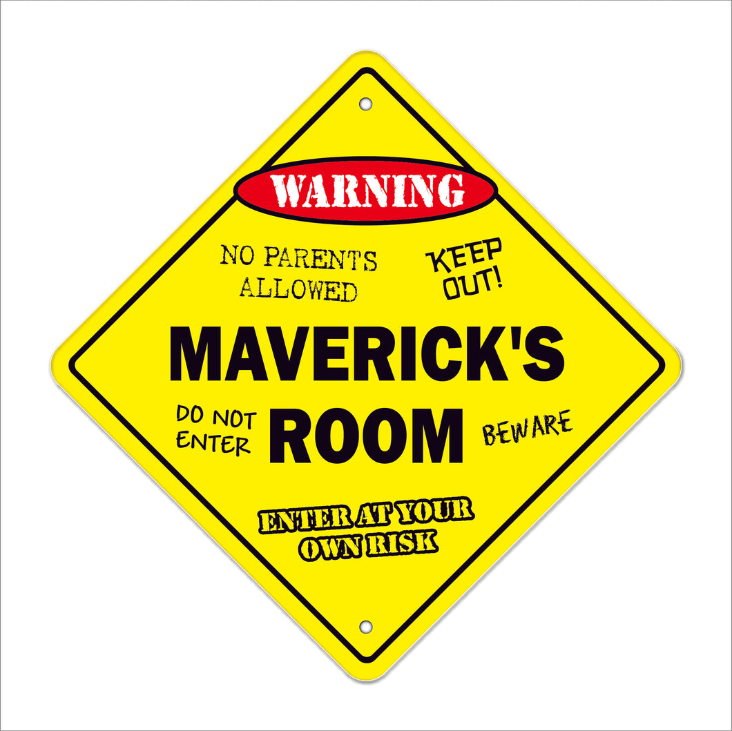 Maverick's Room Sign