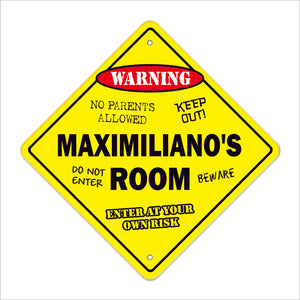 Maximiliano's Room Sign