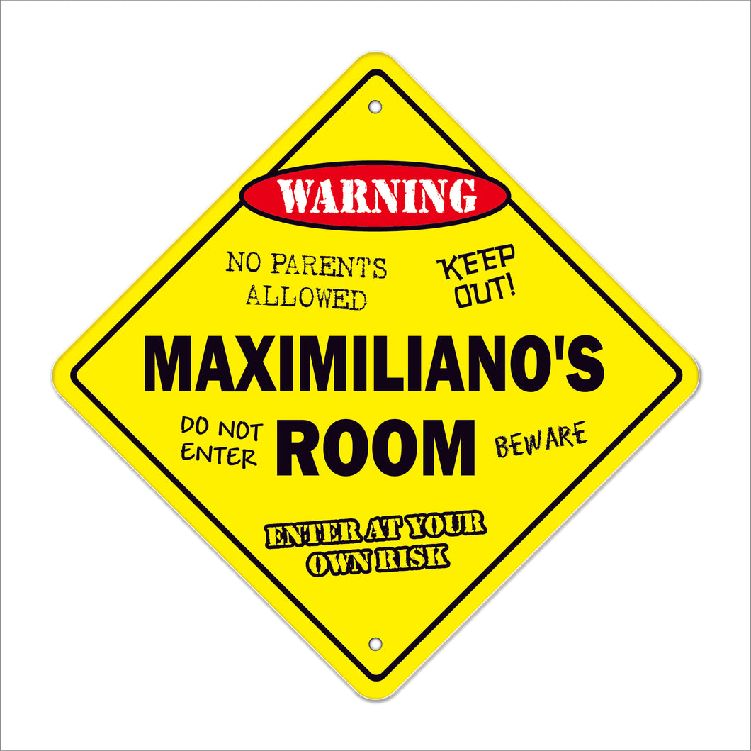 Maximiliano's Room Sign