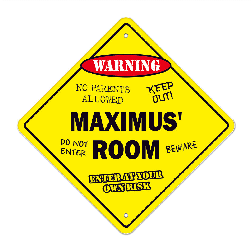 Maximus' Room Sign