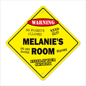 Melanie's Room Sign