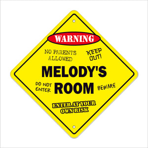 Melody's Room Sign