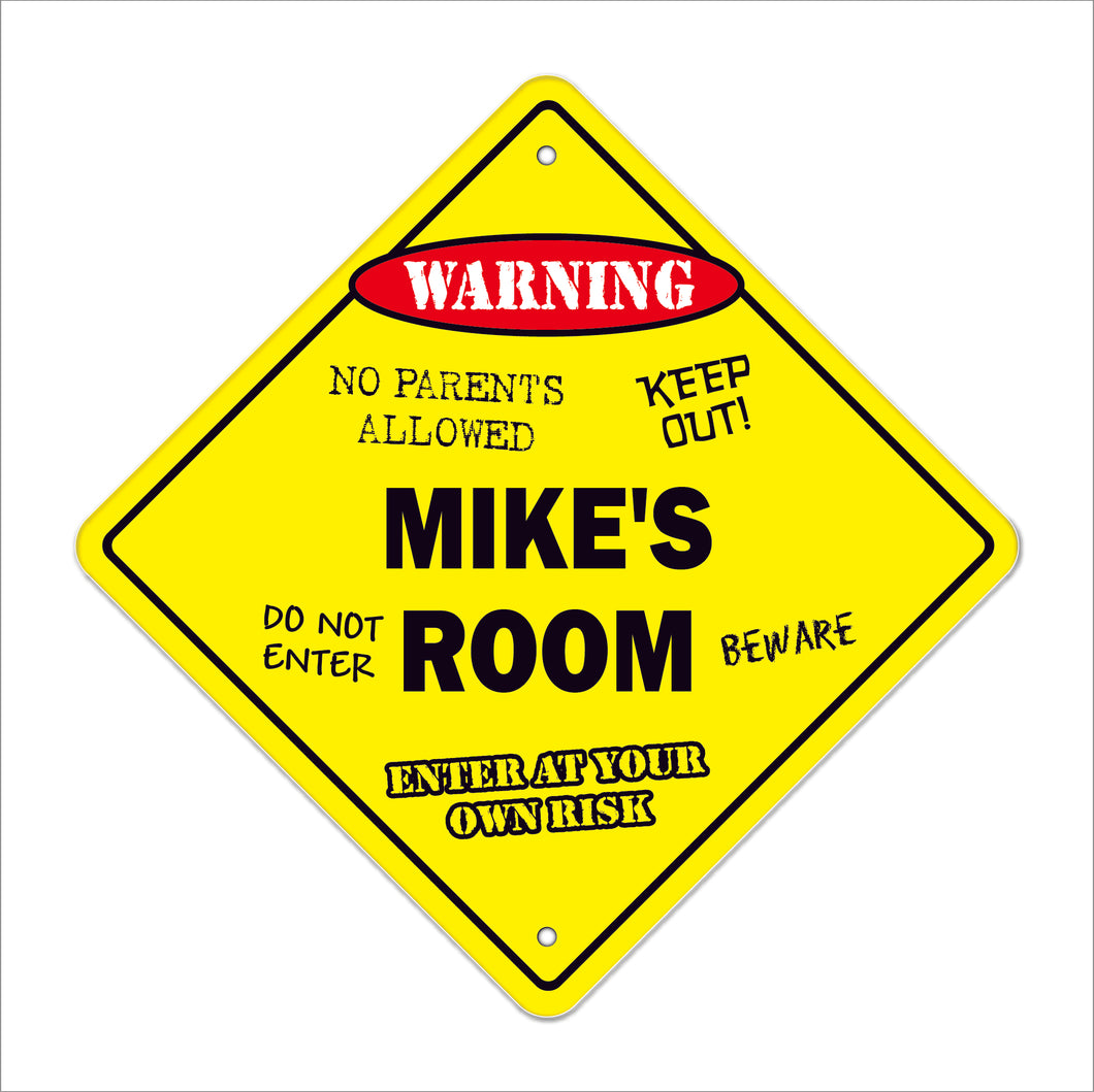 Mike's Room Sign