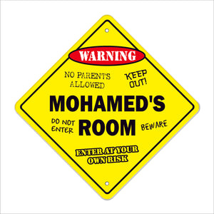 Mohamed's Room Sign